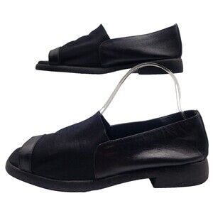 Aerosoles Women Open Toe Shoe Soft Leather and Fabric Size 9.5 B